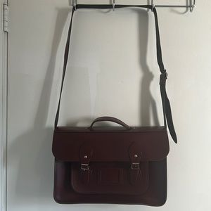 15” Cambridge Satchel Company Company Batched in Oxblood